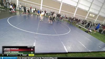 110 lbs Cons. Round 3 - Jayden Mancilla, Ravage WC vs Cooper Sessions, Wyoming Underground Wrestling