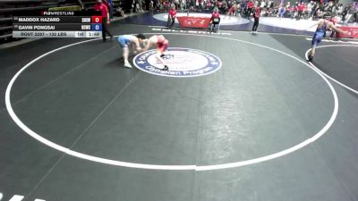 132 lbs Champ. Rd Of 32 - Maddox Hazard, Sultana High School Wrestling vs Gavin Pongsai, Daniel Cormier Wrestling Club