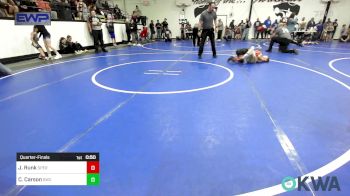 58 lbs Quarterfinal - Kannon Pollard, Grove Takedown Club vs Hayden Wenetshlager, Salina Wrestling Club