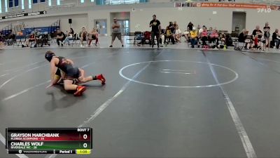 96 lbs Round 3 (6 Team) - Grayson Marchbank, Florida Scorpions vs Charles Wolf, Riverdale WC