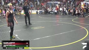 90 lbs Semifinal - Oliver Lamiman, Algonac Mat Rats vs Griffin Wallace, NBWC