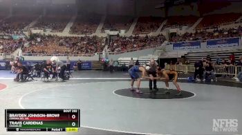 D1-138 lbs Semifinal - Brayden Johnson-Brown, Corona Del Sol vs Travis Cardenas, Chandler