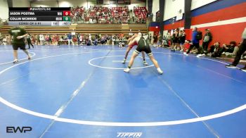 138 lbs Consi Of 8 #1 - Jason Postma, Wagoner High School vs Collin McBride, Muskogee