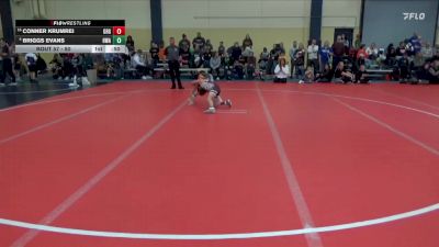 80 lbs Cons. Round 3 - Conner Krumrei, Grand Rapids Grapplers vs Briggs Evans, Heartland Wrestling Academy