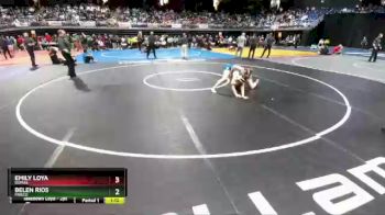 5A - 128 lbs Semifinal - Belen Rios, Frisco vs Emily Loya, Dumas