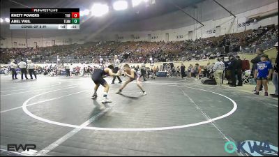 90 lbs Consi Of 8 #1 - Rhett Powers, Tiger Trained Wrestling vs Abel Vigil, Team Nomad