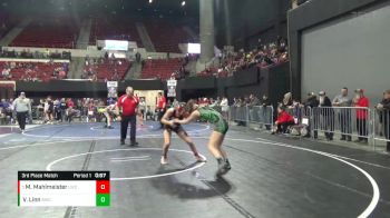 123 lbs 3rd Place Match - Meadow Mahlmeister, Lockwood Wrestling Club vs Violet Linn, Belgrade Wrestling Club