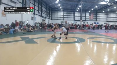 90 lbs Champ. Round 2 - Easton Dail, VA Slaughter House vs Paitynn Lohr, Williamsburg Wrestling Club