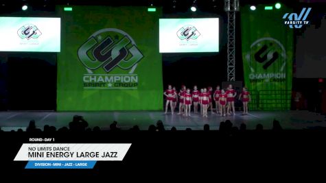 No Limits Dance - Mini Energy Large Jazz [2025 Mini - Jazz - Large Day 1] 2025 CSG Dance Grand Nationals