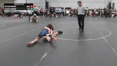 80 lbs Semis (4 Team) - Julian Turner, PA Gold vs Styles Riehle, Brawler Elite