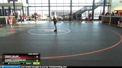 B-15 lbs Cons. Round 1 - Tommy Miller, Spartan Wrestling Club vs Korbin Schnoebelen, Husky Wrestling Club