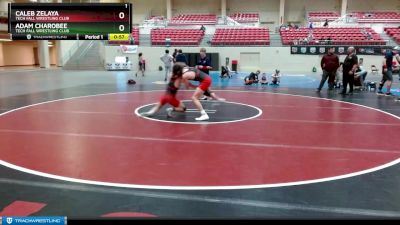 125 lbs 5th Place Match - Caleb Zelaya, Tech Fall Wrestling Club vs Adam Charobee, Tech Fall Wrestling Club