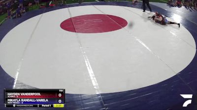 110 lbs Round 1 (16 Team) - Hayden Vanderpool, Alaska vs Mikayla Randall-Varela, New Mexico