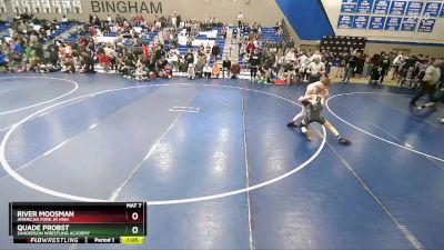 112 lbs 3rd Place Match - River Moosman, American Fork Jr High vs Quade Probst, Sanderson Wrestling Academy