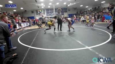 119 lbs Rr Rnd 4 - Rogan Choate, Hennessey Takedown Club vs Elijah Crane, Midwest City Bombers Youth Wrestling Club