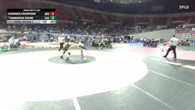 4A/3A/2A/1A Girls 130 Cons. Round 2 - Samantha Starr, Colton Girls vs Caidence Crawford, Knappa Girls