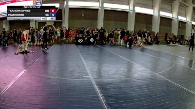 96 lbs Cons. Round 3 - Carson Spires, Utah vs Ryan Nored, California
