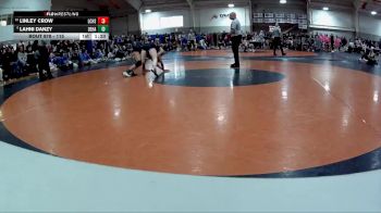 115 lbs Semifinal - Lahni Danzy, Delaware Hayes vs Linley Crow, Liberty Center High School