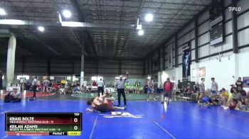 150 lbs Round 3 (3 Team) - Keilan Adams, BELIEVE TO ACHIEVE WRESTLING CLUB vs Kraig Bolte, WILD BUFFALO WRESTLING CLUB