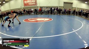 120 lbs Champ. Round 2 - Jake Lauby, Nova WC vs Zachary Davis, Team Cobra