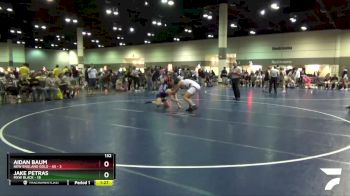 132 lbs Round 1 (6 Team) - Aidan Baum, New England Gold - AS vs Jake Petras, MXW Black