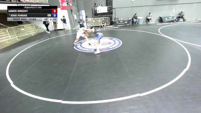 74 kg 3rd Place Match - James Wright vs Jose Farias, Central Valley RTC