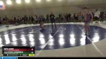 109 lbs Cons. Round 1 - Mackenna Hardebeck, Franklin Wrestling Club vs Seth Aubin, Region Wrestling Academy