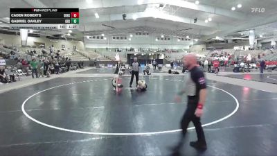 120 lbs Quarterfinals (8 Team) - Caden Roberts, Soddy Daisy High School vs Gabriel Oakley, Greeneville High School