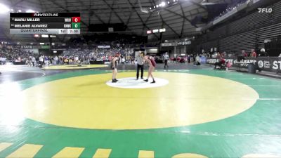 Girls 3A 135 lbs Quarterfinal - Melanie Alvarez, Kennewick (Girls) vs Marli Miller, White River (Girls)