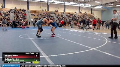 285 lbs Cons. Round 3 - Brody Knapp, MN-West CC vs Byron Callies, Ellsworth Community College