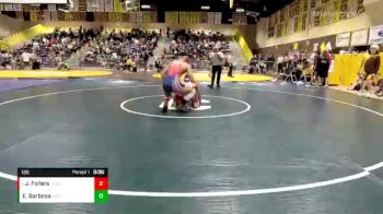 195 lbs Cons. Round 4 - Jacob Follero, Tesoro vs Emaunual Barbosa, Valley View Hs