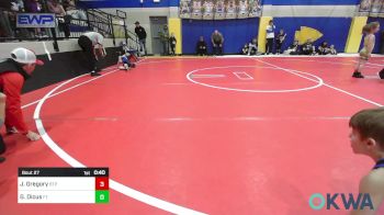 35 lbs Final - Jaxson Gregory, Tulsa Blue T Panthers vs Gabe Dicus, Ft. Gibson Takedown Club