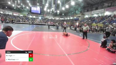 53 lbs Rr Rnd 1 - Mark Vigil, Little Warrior WC vs Josh Martinez, Northglenn Youth WC