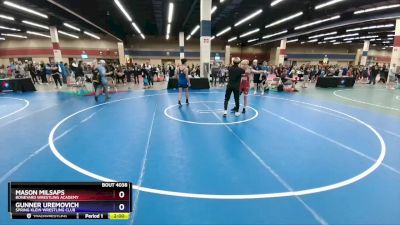 125 lbs Round 2 - Mason Milsaps, Boneyard Wrestling Academy vs Gunner Uremovich, Spring Klein Wrestling Club