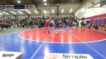 102 lbs Consi Of 4 - Jaelyn Unger, Stilwell Middle School vs Bella Munoz, Glenpool