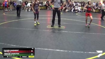 92 lbs Round 1 (6 Team) - Oliver Maidment, Ares Red vs Mercer Hamilton, Untouchables