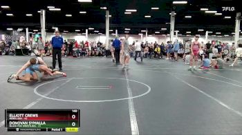 140 lbs Round 3 (4 Team) - Donovan Symalla, Black Fox Wrestling vs Elliott Crews, Rebellion