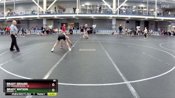 96 lbs Round 5 (8 Team) - Brady Genard, Mat Assassins Black vs Brady Watson, Kraken