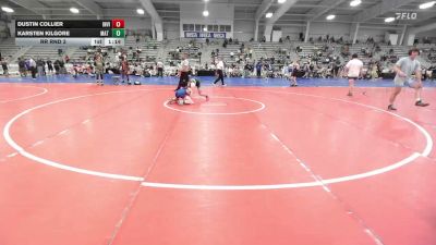 106 lbs Rr Rnd 3 - Dustin Collier, Invicta Wrestling Academy - HSB vs Karsten Kilgore, Mat Warriors White HS - HSB