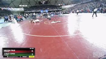 4A 157 lbs Quarterfinal - Brycen True, Issaquah vs Cyrus Comia, Tahoma