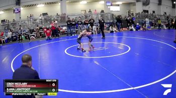 41 lbs Cons. Semi - Croy McClary, Randall Youth Wrestling Club vs Ilana Lightfoot, El Paso Wildcats Wrestling Club