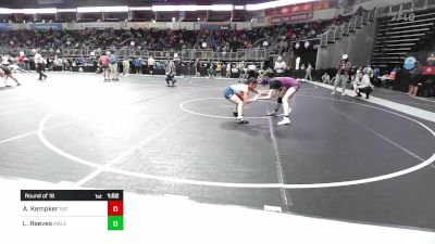 104.2-110.8 lbs Round Of 16 - Aubrey Kempker, Grab And Twist vs Lana Reeves, Louisville Male High School