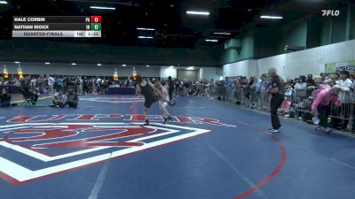 132 lbs Quarterfinal - Nathan Rioux, IN vs Dale Corbin, PA