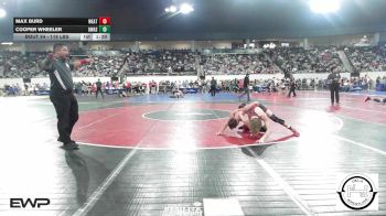 118 lbs Round Of 16 - Max Burd, Weatherford vs Cooper Wheeler, Owasso Rams Jh Boys