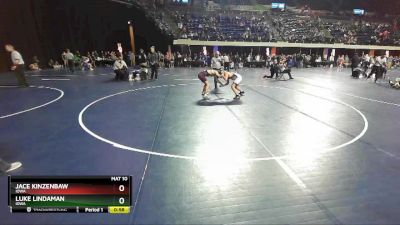 132 lbs Cons. Round 2 - Jace Kinzenbaw, Iowa vs Luke Lindaman, Iowa