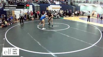 155 lbs. Semifinal - Ella Kimbrough, Lafayette (Wildwood) vs Mya Dobrinski, Stillwater