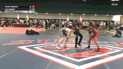 138 lbs Consi Of 128 #2 - Talon Verbeck, KS vs Levi Wright, VA