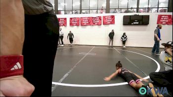 46 lbs 3rd Place - Harlow Bevins, Rough Riders vs Riley Spottedwolf, Clinton Youth Wrestling