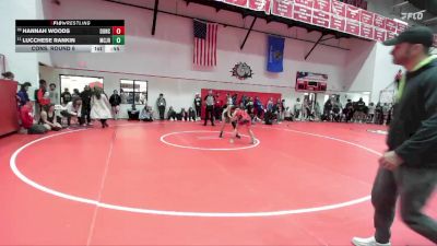 JH 117 lbs Cons. Round 6 - Hannah Woods, DUNCAN JH vs Lucchese Rankin, Macarthur JH