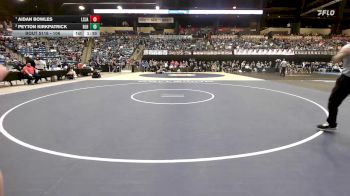 106 lbs Quarterfinal - Aidan Bowles, Lenexa-St. James Academy vs Peyton Kirkpatrick, Basehor-Linwood HS